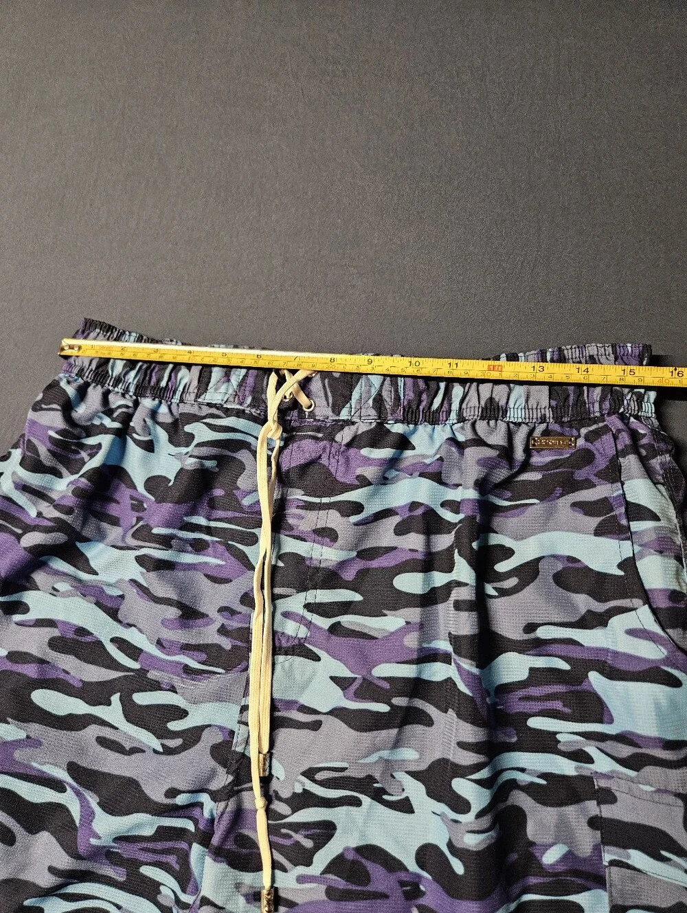 2(X)IST Men's Camo Swim Shorts XL Multicolor Mesh Lined Drawstring Waist